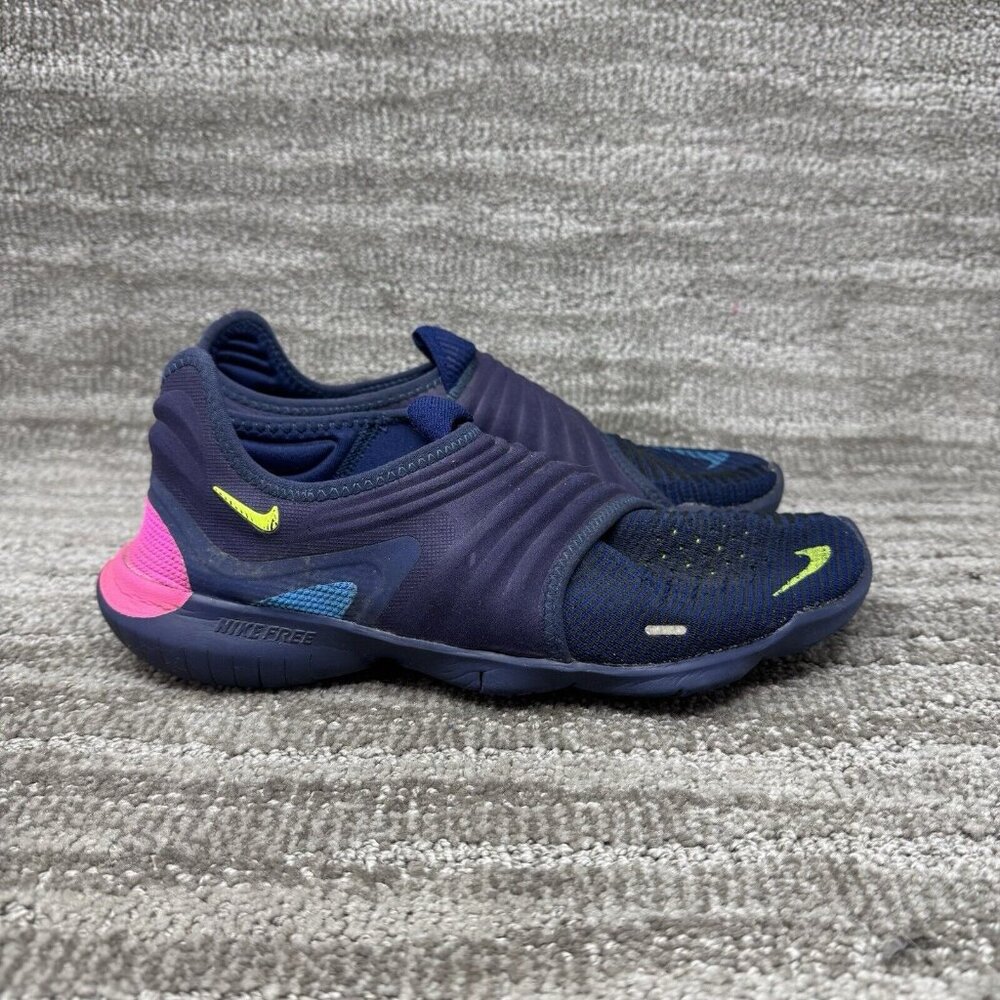 Nike Free RN Flyknit 3.0 Men's 9 Running Shoes Midnight Navy AQ5707-400